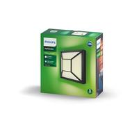 Philips myGarden LED Wall Light, Replaceable Bulb, Garden Light, Aluminium Plastic, Black, 12 W, 230 V
