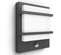Philips myGarden Petronia LED Outdoor Wall Light with Motion Sensor [Anthracite] For Garden, Patio and Outdoor. 2700K