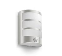 Philips myGarden Python LED Outdoor Wall Light with Motion Sensor [Stainless Steel] (Integrated 1 x 6 W LED Light) for Garden and Patio Lighting