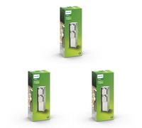 Philips myGarden Rock Double Socket, Stainless Steel (Pack of 3)