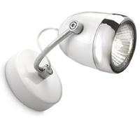 Philips MyLiving Balsa Single Spotlight White (Includes 1 x 35 Watts GU10 Bulb)