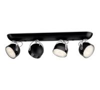 Philips MyLiving Dyna LED Spotlight Bar 4 Bulbs, White, Black, 4er Spot