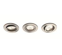 Philips myLiving Shellbark Recessed Spot Light, Nickel, GU10, 4.5 W [Energy Class