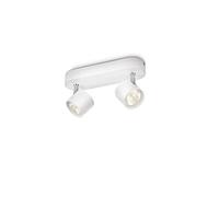PHILIPS MyLiving Star 2 Bar Spotlight Ceiling Bar (Integrated 2 x 3 W LED Bulb) - White
