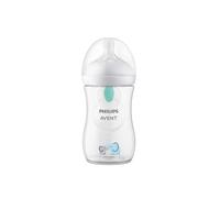 Philips Avent Natural Response Baby Bottle - 260ml Baby Milk Bottle with AirFree Vent, BPA Free for Newborn Babies Aged 1 Months+, Elephant Pattern (Model SCY673/81)