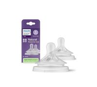 Philips Natural Response Baby Bottle Silicone Nipple Flow 5 Extra Fast 2 Pack