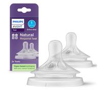 Philips Natural Response Bottle Teat - 2 x Baby Bottle Flow 1 Teats for