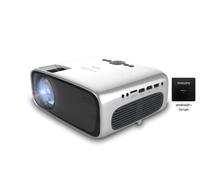 Philips NeoPix Ultra One+ - True Full HD Projector with Android TV Dongle, Chromecast Built-in and Two HDMI Ports, Grey