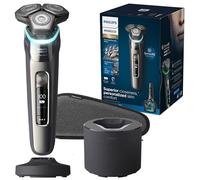 Philips Norelco 9800 Rechargeable Wet & Dry Electric Shaver with Quick Clean, Travel Case, Pop up Trimmer, Charging Stand, S9987/85, Black