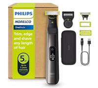 Philips Norelco OneBlade 360 Pro Face + Body, Hybrid Electric Beard Trimmer, Shaver and Bodygroomer, with 360 Blade Technology, Model QP6552/90
