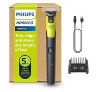 Philips Norelco OneBlade 360 with Connectivity Hybrid Face, Electric Beard Trimmer and Shaver, with 360 Blade Technology, 1x360 Blade for Face, 5in1 Adjustable Comb, Model QP4530/90