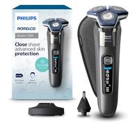Philips Norelco Shaver 7300, Rechargeable Wet & Dry Electric Shaver with SenseIQ Technology, Pop-up Trimmer, Charging Stand, Click-on Nose Trimmer, & Travel Case, S7887/92