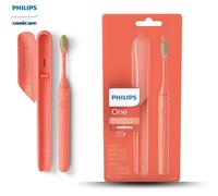 Philips One Battery Electric Toothbrush in Miami Coral Orange - HY1100/01