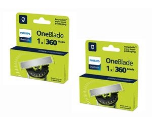 Philips OneBlade 1 x 360 Replacement Blade Single | QP410/50 | Pack of 2