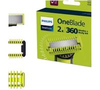 Philips OneBlade 2X 360 Replacement Blades for Face & Body