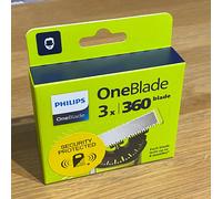 Philips OneBlade 360 3 x Replacement Cartridge Pack Shaver Trimmer 100% Original
