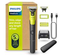 Philips OneBlade 360 Authentic Connected Face & Body Electric Shaver, Beard Trimmer and Body Groomer, 1x360 Blade, 1x Original Blade, 1x 5in1 Adjustable Comb, 1x Body Kit, 1x Travel Case, QP4631/65