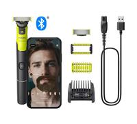 Philips OneBlade 360 with Connectivity Face + Body, Electric Beard Trimmer, Shaver and Body Groomer with 360 Blade tech, 1x360 Blade for face