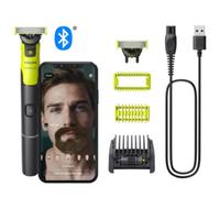Philips OneBlade 360 Connected Face + Body, Hybrid Electric Beard Trimmer, Shaver and Body Groomer. Incl. 1x 360 Blade, 1x Original Blade (8 Month Supply), 5-in-1 Comb, 1 x Body Kit, Model QP4631/30