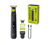 Philips OneBlade Pro 360 Beard Trimmer for Face & Body with 20-in-1 Adjustable Comb, Travel Pouch & extra 360 blade, One Colour, Men One Colour