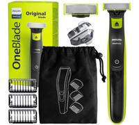 Philips OneBlade QP2724/10 Electric Razor + Shaver Bag, Green/Black
