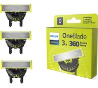 PHILIPS OneBlade QP430/50 Replacement Blades - Pack of 3, Black,Green