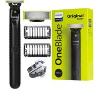 Philips OneBlade Hybrid Trimmer and Shaver with Dual Protection Technology for No Nicks and Cuts as Blade Never Touches Skin (New Model) QP1424/10