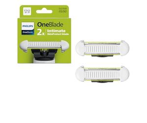 Philips OneBlade Skin-Protect Intimate Blade Heads, Compatible with All OneBlade and Pro Electric Shaver & Trimmers, Original from Philips, 2X One Blade, 8-Month Supply (QP229/50)