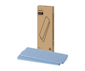 Philips OneUp Replaceable Pads - For Delicate & Non-Absorbent Hard Floors, Sucks Up Dirty Water & Pumps Out Clean Water, 50% Faster Drying¹ & Reusable Up To 6 Months, Machine-washable (XV1882/20)