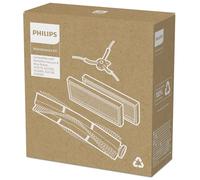 Philips HomeRun Vacuum and Mop Robots 3000 Original Replacement kit. 2 EPA11 Filters, 1 Main brush & 1 Side brush. For: XU3100/01, XU3110/02, XU3000/01, XU3000/02. (XV1433/00)