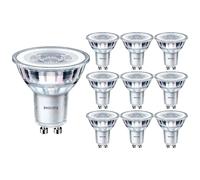 PHILIPS Pack of 10 x Corepro LED 4.6W (50W) GU10, Bulb, 4000K Cool White, 36 Degree, Non Dimmable, UK