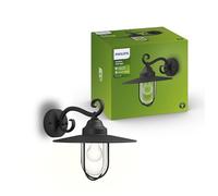 Philips myGarden Pasture Outdoor Vintage Wall Lantern [Black] for Garden, Patio and Outdoor. Requires 1 x 60 W 230 V Bulb