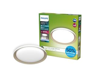 Philips Pebblo UltraEfficient Ceiling, SceneSwitch, White, 10W, 1950Lm, 4000K, IP20