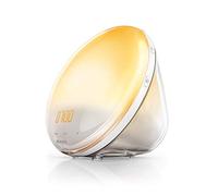 PHILIPS Plastic Wake-Up Light Alarm Clock Coloured Sunrise Simulation, 5 Sounds and Radio Function - HF3520/01