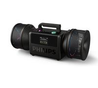 PHILIPS The Tube Wireless Speaker TAMS80B - 280W max, Bluetooth 6.0, IP67 waterproof, 24h battery, stereo sound, Auracast, USB-C, LED lights, Black