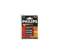 Philips Power Alkaline Battery LR03 AAA Cell X4
