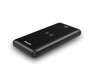 Philips Power Bank DLP1011Q/00-10000mAh - QI - 2 USB Ports - Power Delivery - Black