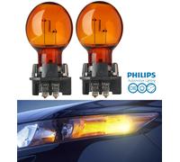 Philips PWY24W 12174NA 24W Two Bulbs DRL Daytime Light Replacement Orange Lamp