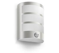 PHILIPS Python LED Outdoor Wall Light, 5.5W, 700 lm, 2,700 K Warm White Light, IP44 Weather-Resistant, Infrared Motion Sensor, Built-in LED, Durable, Aluminium