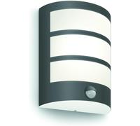 Philips LED Python Outdoor 6W Wall Light with Motion Sensor [Cool White - Anthracite Grey] Water Resistant IP44, for Garden, Patio and Terrace Lighting.