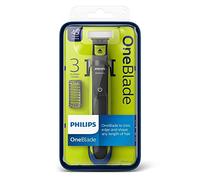 Philips QP2520/25 OneBlade with 3x stubble combs in Lime Green and Charcoal Grey