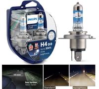 Racing Vision GT200 P43t-38 PH-12342RGTS2 12V 60/55W Headlight PHILIPS H4