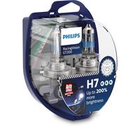 Philips Racing Vision GT200 H7 Headlight Bulb +200%, Double Set,