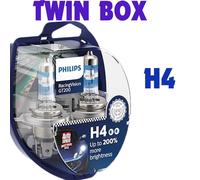 Racing Vision GT200 P43t-38 PH-12342RGTS2 12V 60/55W Headlight PHILIPS H4