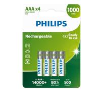 12 x Philips AAA 1000 mAh Rechargeable Batteries NiMH HR03 LR03 ACCU phone