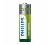 4 PHILIPS RECHARGEABLE AA BATTERIES NiMH HR6 2600 MAH BATTERY 4BL 1.2V NEW