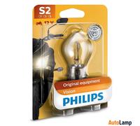 Philips 12636CTVBW S2 Vision Moto Headlight Bulb BA20d(Single)