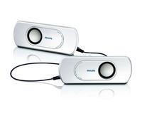 Philips SBA220 Portable Stereo Speakers White 3.5Mm Jack