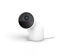 Philips Hue Secure Wired Smart 1080p Security Camera White Stand Included Indoor or Outdoor Easy to Install Two-Way Communication Works with the Security Center in the Hue App