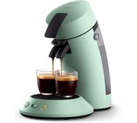 PHILIPS Senseo Original Plus CSA210/80 Coffee Pod Machine (Coffee Strength Choice, Coffee Boost Technology, Recycled Plastic), Desert Green